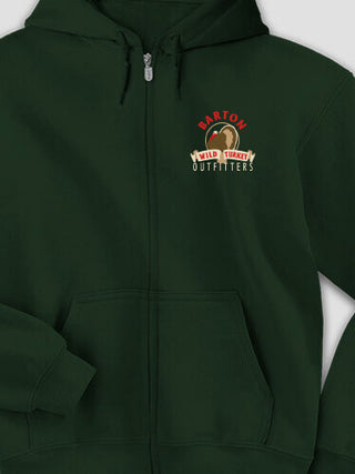 Wild Turkey Outfitters : Embroidered Zip Hoodies