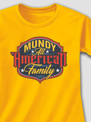 All-American Family : Adult Ladies Fitted T-Shirt
