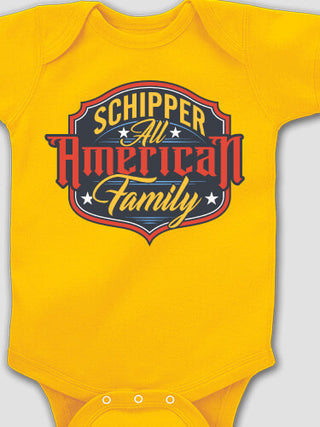 All-American Family : Printed Baby Bodysuits
