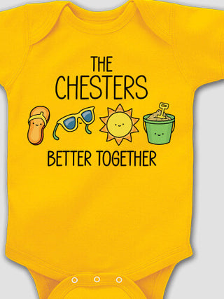 Better Together Vacation : Printed Baby Bodysuits