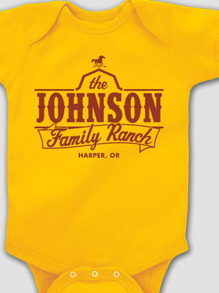 Family Ranch : Printed Baby Bodysuits