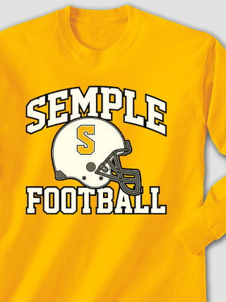 Football Helmet : Printed Long Sleeves