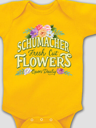 Fresh Cut Flowers : Printed Baby Bodysuits