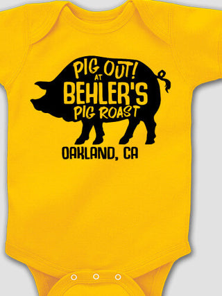 Pig Roast : Printed Baby Bodysuits