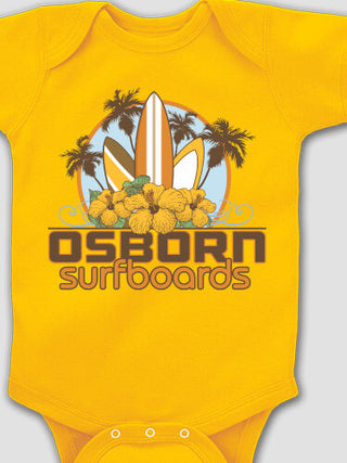 Surfboards : Printed Baby Bodysuits