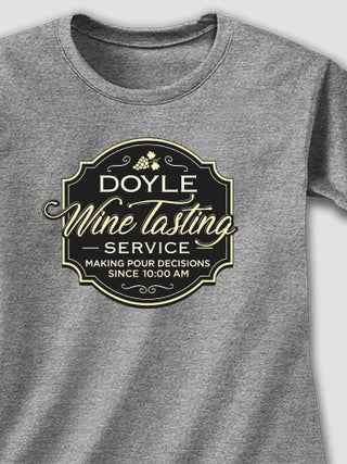 Classic Wine Tasting Services : Printed T-Shirts