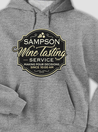 Classic Wine Tasting Services : Printed Hoodies
