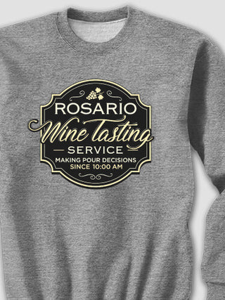 Classic Wine Tasting Services : Printed Sweatshirts