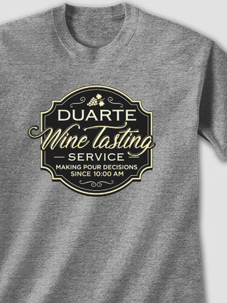 Classic Wine Tasting Services : Printed T-Shirts