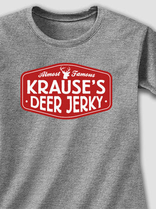 Deer Jerky : Adult Ladies Fitted T-Shirt