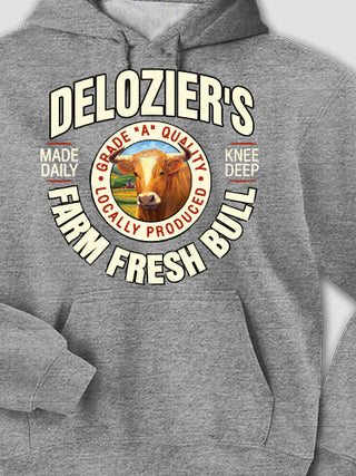Farm Fresh Bull : Printed Hoodies