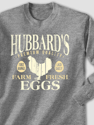 Farm Fresh Eggs : Printed Long Sleeves