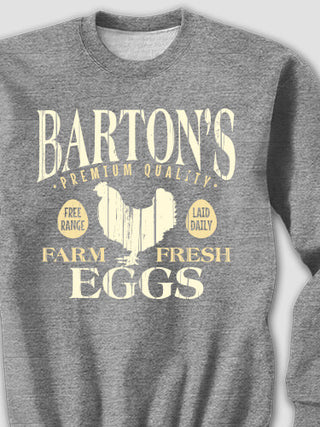Farm Fresh Eggs : Printed Sweatshirts