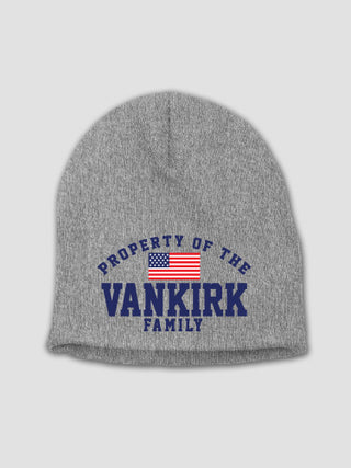 Property of Flag : Embroidered Beanies