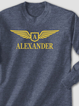 Aviation Monogram : Printed Long Sleeves