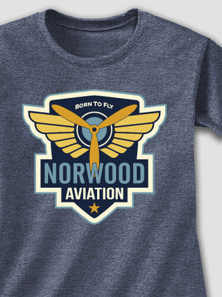 Aviation Patch : Adult Ladies Fitted T-Shirt