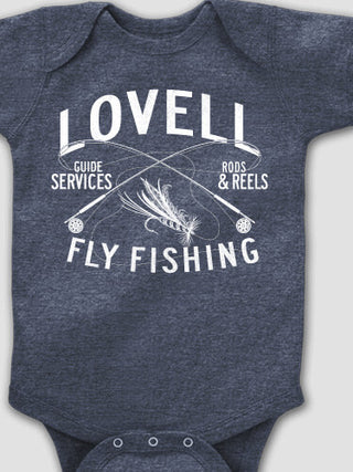 Fly Fishing Guide : Printed Baby Bodysuits