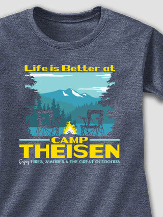 Life Is Better : Adult Ladies Fitted T-Shirt