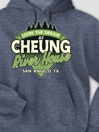 Livin' The Dream River House : Printed Hoodies