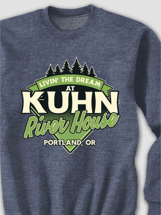 Livin' The Dream River House : Printed Sweatshirts