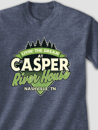 Livin' The Dream River House : Printed T-Shirts