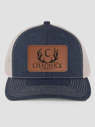 Antler Monogram : Structured Trucker Hats with Patch