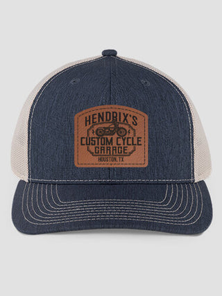 Custom Cycle Garage : Structured Trucker Hats with Patch