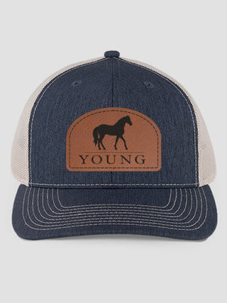 Horse : Structured Trucker Hats with Patch