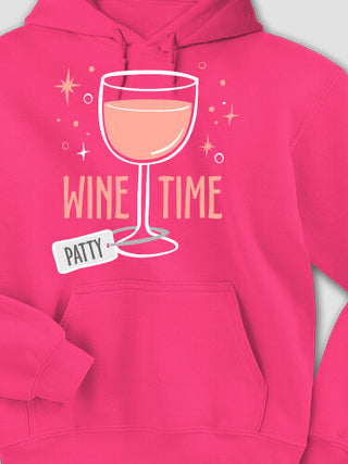 Wine Time : Printed Hoodies