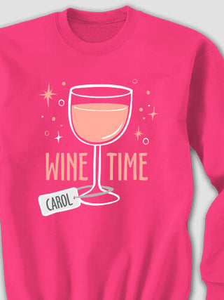 Wine Time : Printed Sweatshirts