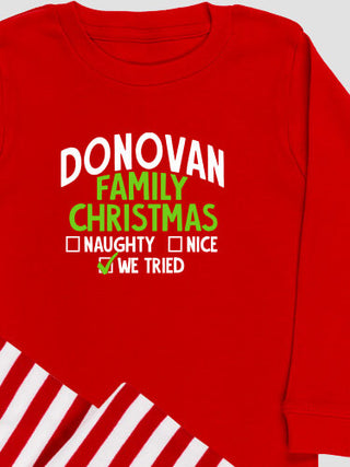 We Tried : Matching Family Pajamas