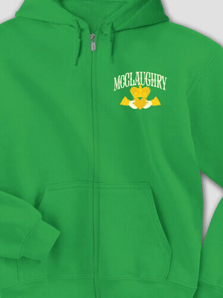Claddagh : Embroidered Zip Hoodies