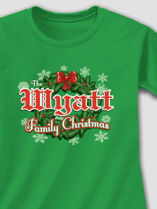 Family Christmas : Adult Ladies Fitted T-Shirt