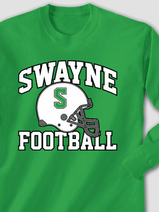 Football Helmet : Printed Long Sleeves