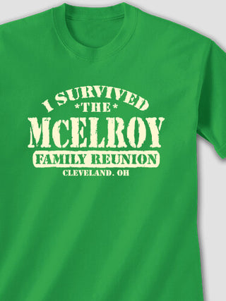 I Survived Reunion : Printed T-Shirts