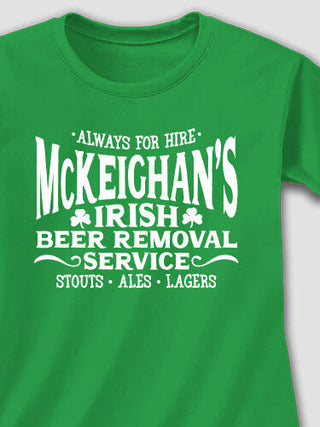 Irish Beer Removal Service : Adult Ladies Fitted T-Shirt
