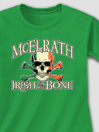 Irish to the Bone : Adult Ladies Fitted T-Shirt