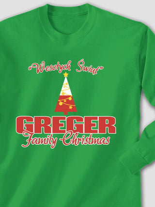 Polish Family Christmas : Printed Long Sleeves