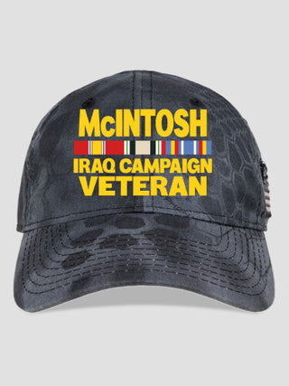 Iraq Campaign Veteran : Embroidered Kryptek Tactical Camo Hats