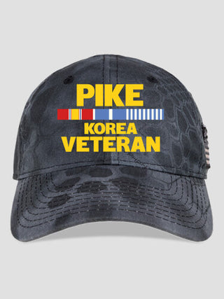 Korea Veteran : Embroidered Kryptek Tactical Camo Hats
