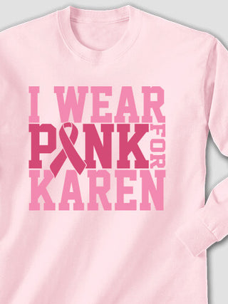 I Wear Pink : Printed Long Sleeves