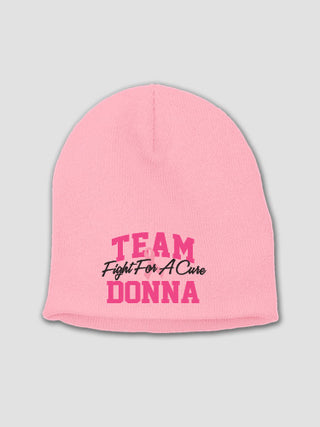 Team Pink : Embroidered Beanies