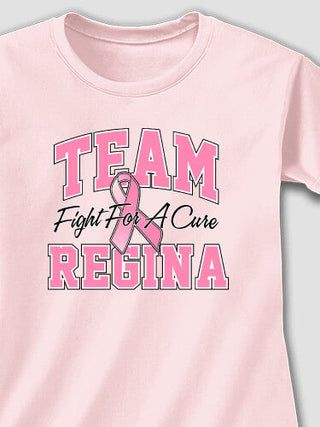 Team Pink : Adult Ladies Fitted T-Shirt