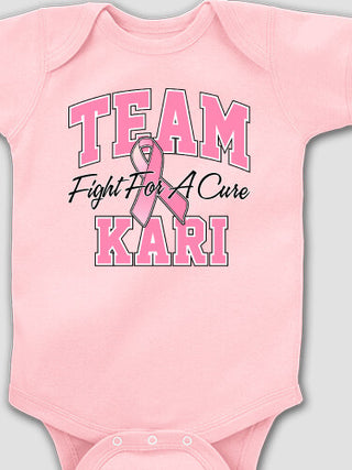 Team Pink : Printed Baby Bodysuits