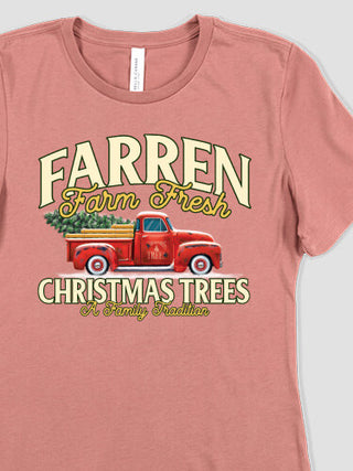 Christmas Tree Farm : Premium Ladies T-Shirts