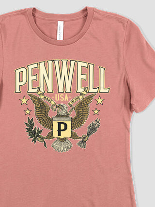 Eagle Monogram : Premium Ladies T-Shirts