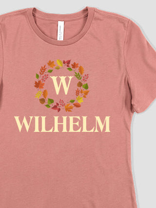 Fall Monogram : Premium Ladies T-Shirts