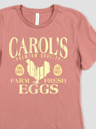 Farm Fresh Eggs : Premium Ladies T-Shirts