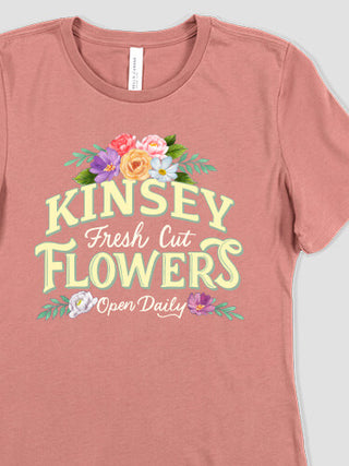 Fresh Cut Flowers : Premium Ladies T-Shirts