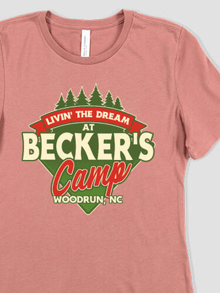 Livin' The Dream Camp : Premium Ladies T-Shirts